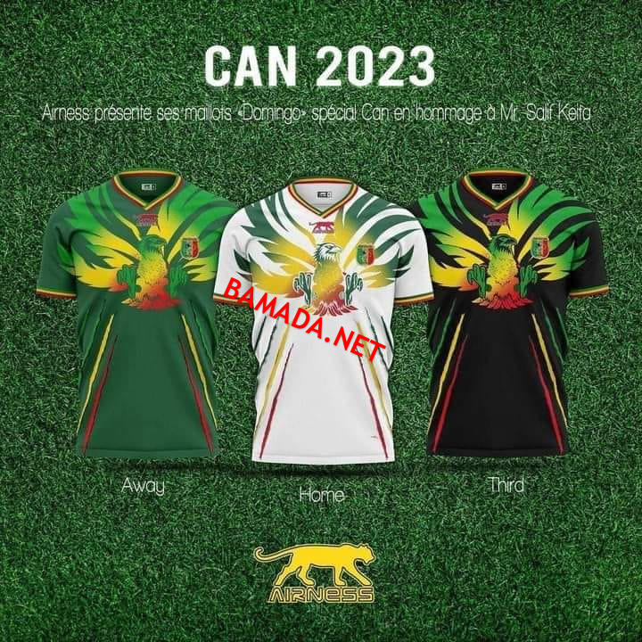 CAN/Côte d'ivoire-2023 : Le nouveau maillot “Domingo” des Aigles du Mali  dévoilé